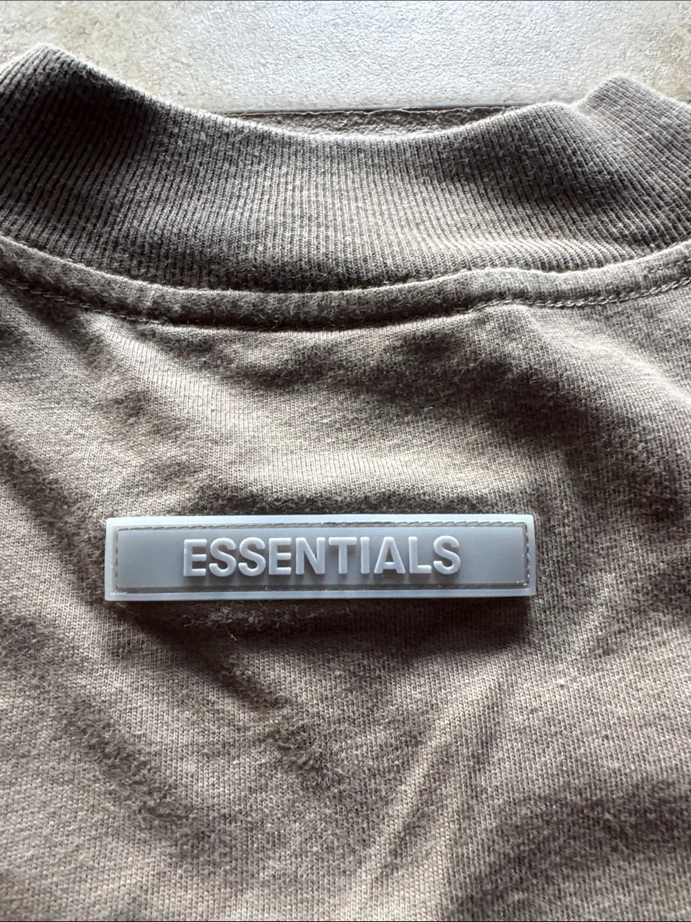 Fear of God Essentials Kids Long-Sleeve Tee 'Harvest' Size 8 Medium
